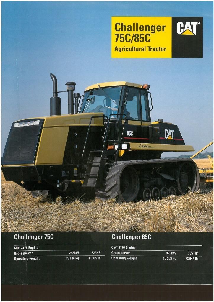 Caterpillar CAT Challenger 75C & 85C Tractor Brochure - VH6