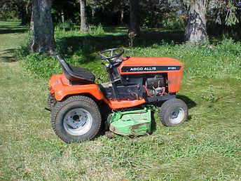 Used Farm Tractors for Sale: Allis Chalmers 918 Tractor & Mower Deck ...