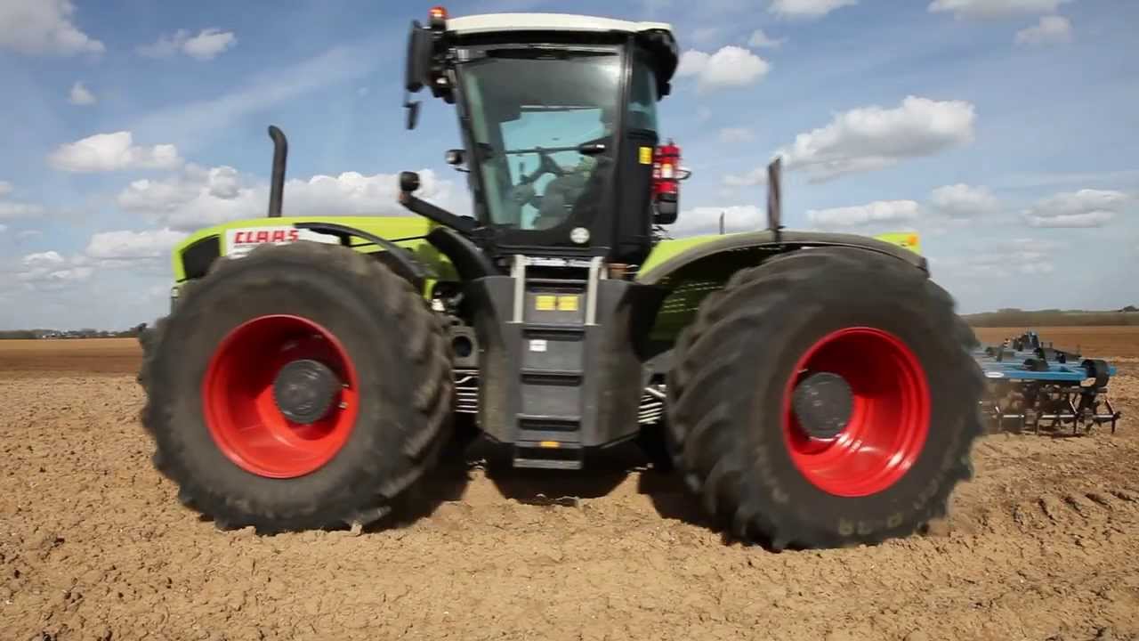 2x CLAAS XERION 3800 in France - Plantation pdt 2013 Claas Axion 820 ...