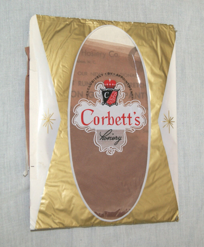 NOS Vintage Corbett's 50's 60's Seamless Sheer 100% Nylon Stockings ...