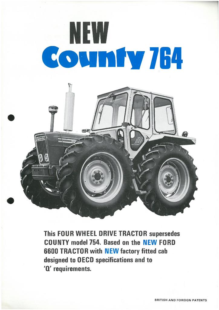 County Tractor 764 Brochure - 
