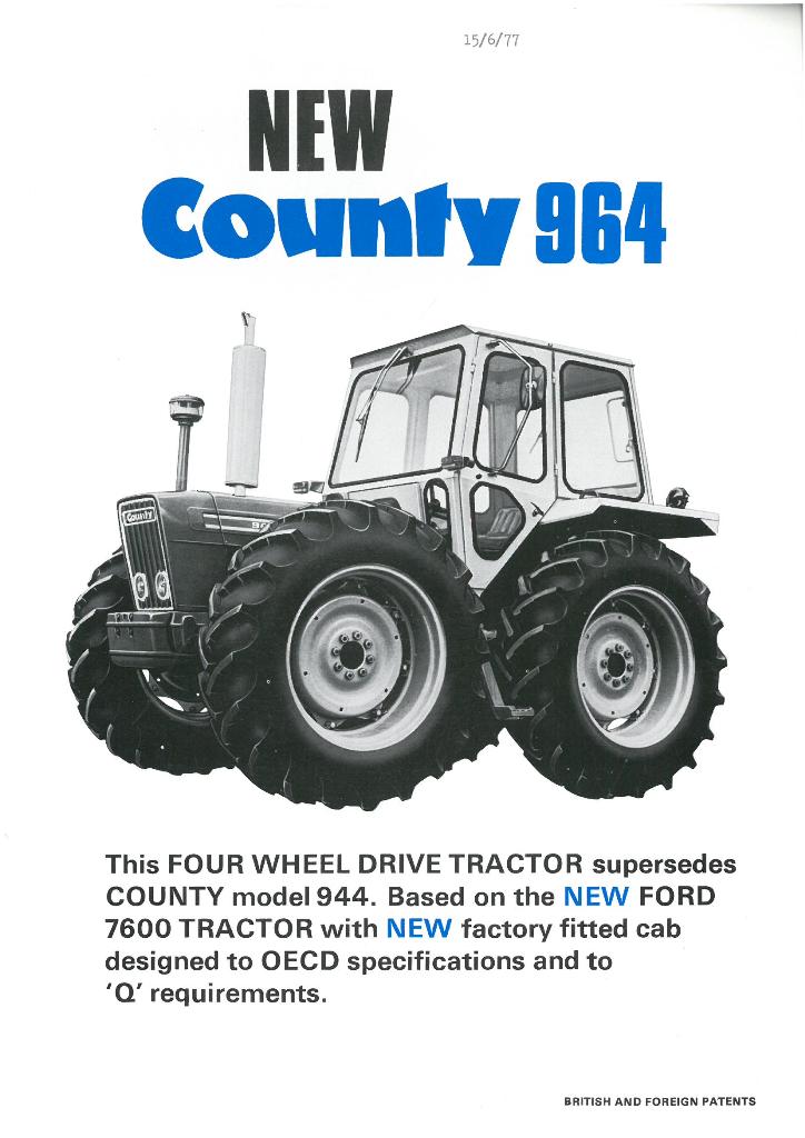 County Tractor 964 Brochure - 