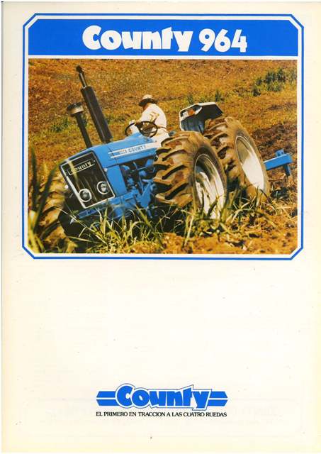 County Tractor 964 Brochure - Cabless and in Spanish