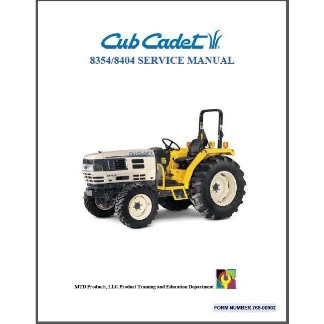 Cub Cadet 8354 - 8404 Tractor Service Repair Workshop Manual CD on ...