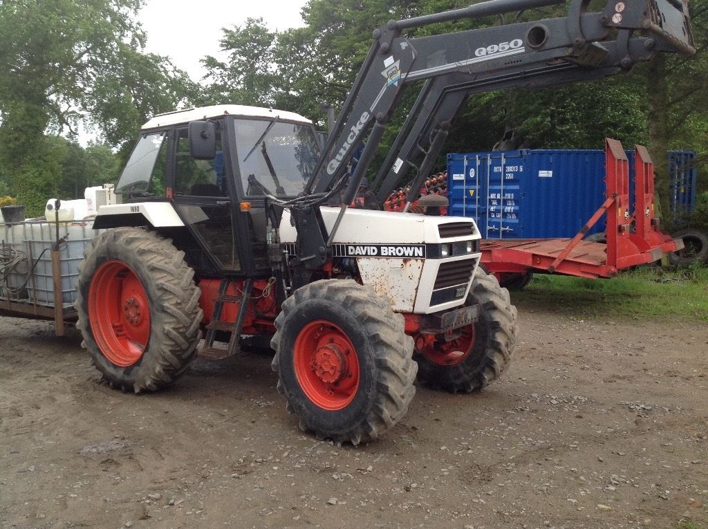David brown 1690 turbo with quickie loader tractor for sale | in ...
