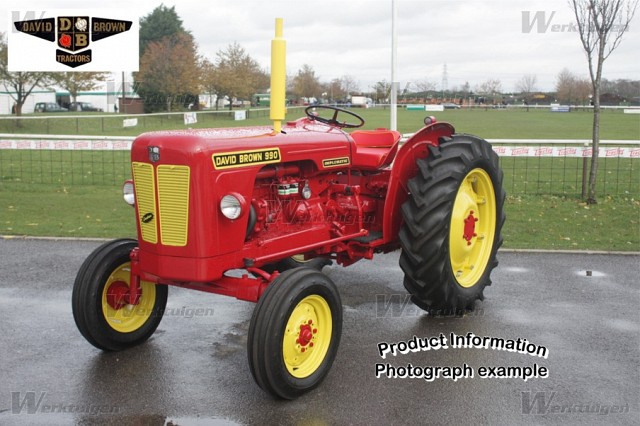 ... COLLECTABLE 1963 DAVID BROWN 990 IMPLEMATIC TRACTOR IN RED SCALE 1:43