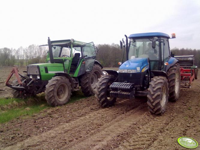 Fotografia traktor New Holland TD5050 i Deutz Fahr dx 4.70 #430026