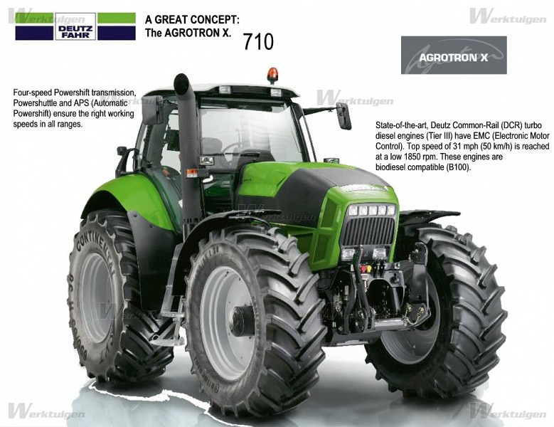 Deutz-Fahr AgroTron X710 - 4wd tractoren - Deutz-Fahr - Machinegids ...