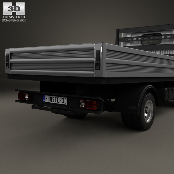 Dongfeng DF Flatbed Truck 2012 3D model - Hum3D