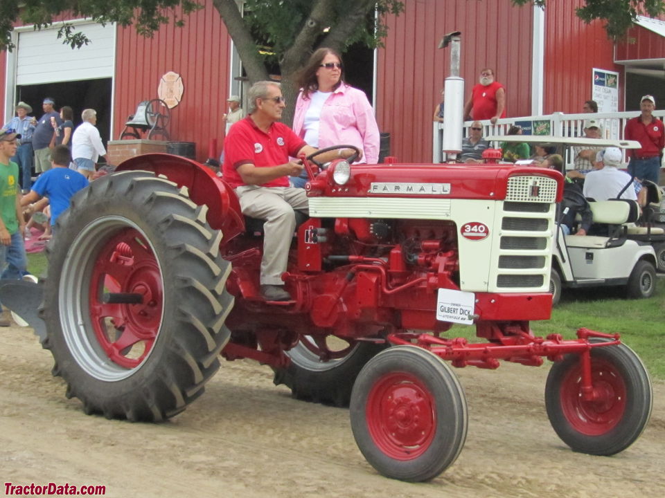 Farmall 340 with wide front end.