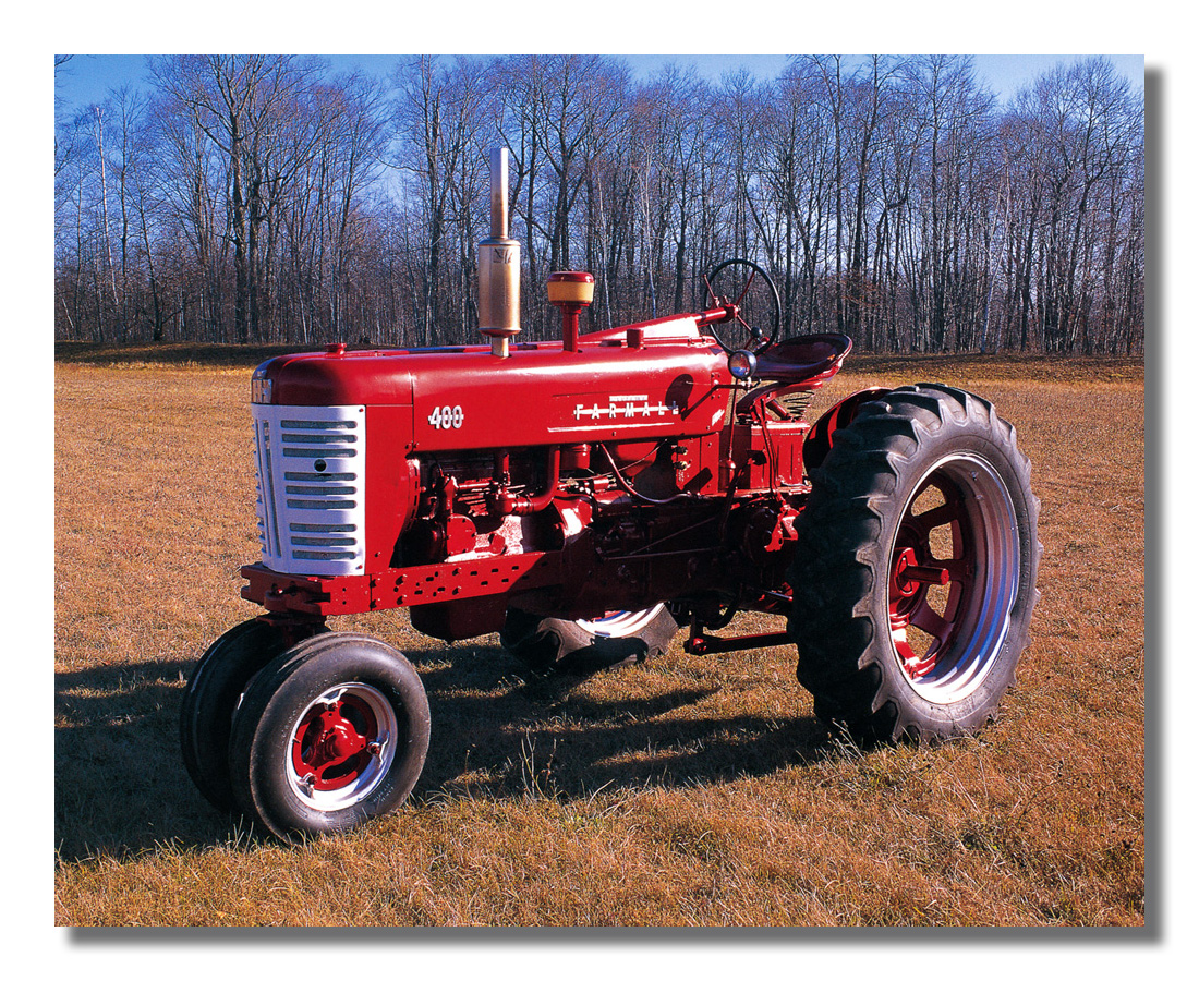Details about Vintage 1955 Farmall 400 Farm Tractor Wall Picture