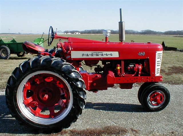 Restored Farmall 450 tractor for sale