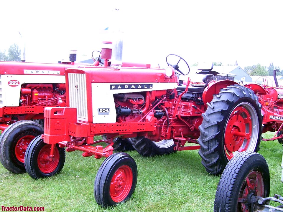 Farmall 504 with wide front, left side