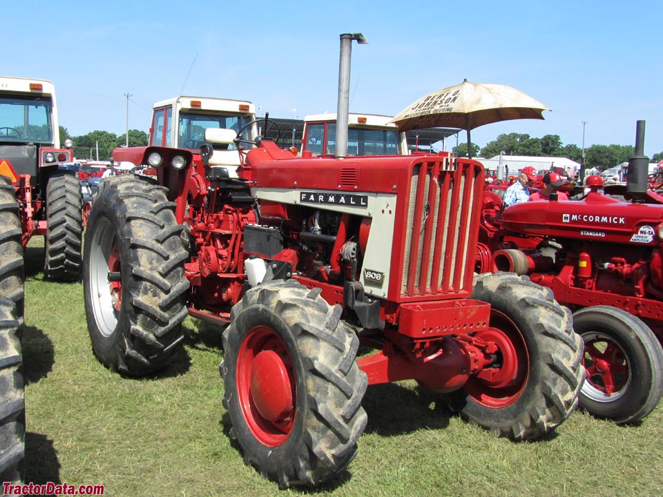 Farmall 806 with four-wheel drive and cab