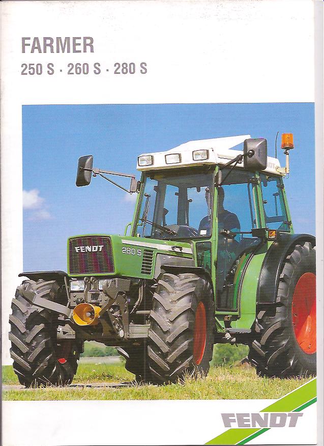 Title Fendt Farmer 250S/260S/280S Tractors Original Sales Brochure