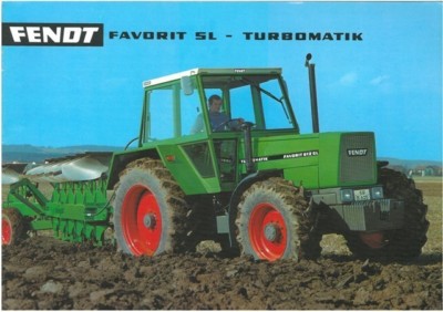 fendt tractor favorit sl 610 611 turbomatik brochure 6 10sl 611sl ...