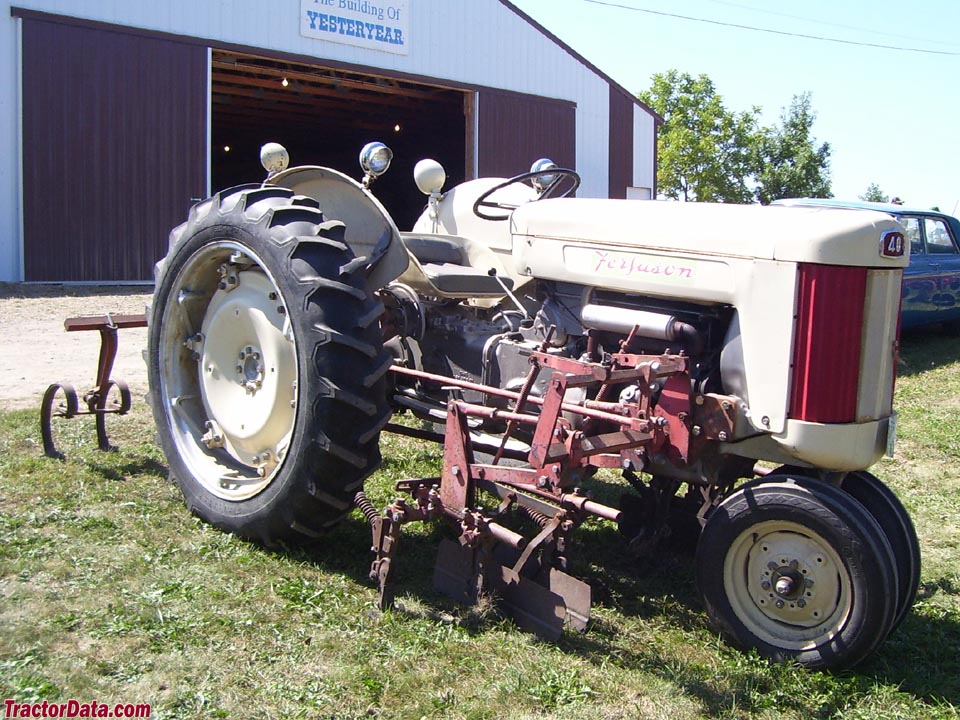 Ferguson F-40 row-crop with tricycle front end and mounted cultivators ...