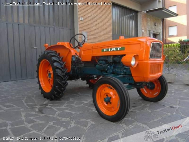 Vendo trattore FIAT 215 con sollevatore e carro agricolo ribaltabile ...