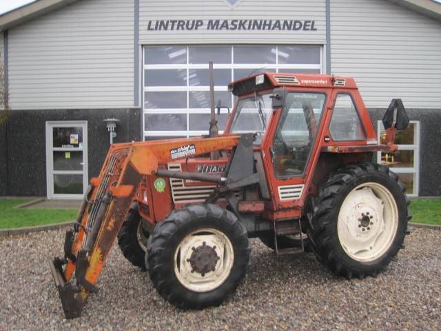 Brugt Fiat Traktor 580 DT med frontlæsser- AltiMaskiner.dk